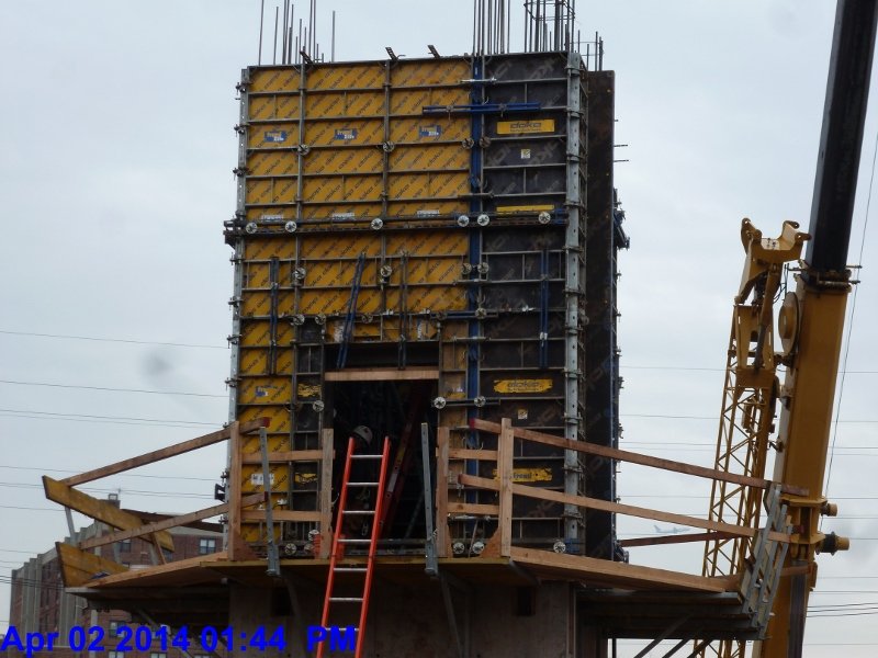 Started unbolting the Shear Wall Panels at Elev. 5-6 2nd Floor Facing South(800x600)